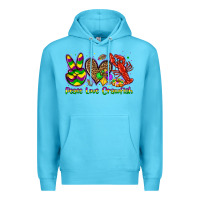 Ocean Blue peace love crawfish olivia Premium Hoodie - OliviaCreatesArt
