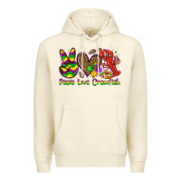 Sandshell peace love crawfish olivia Premium Hoodie - OliviaCreatesArt