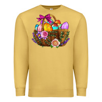 Antique Gold Easter Eggs Hamper Premium Sweatshirt - BundleAndBundleShop