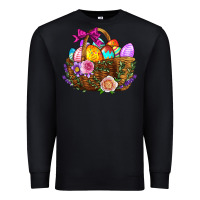 Black Easter Eggs Hamper Premium Sweatshirt - BundleAndBundleShop