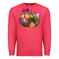 Cardinal Easter Eggs Hamper Premium Sweatshirt - BundleAndBundleShop