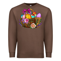 Chestnut Easter Eggs Hamper Premium Sweatshirt - BundleAndBundleShop