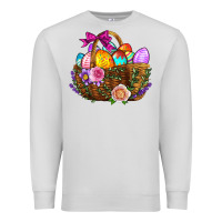 Dove Grey Easter Eggs Hamper Premium Sweatshirt - BundleAndBundleShop