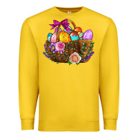 Lemon Easter Eggs Hamper Premium Sweatshirt - BundleAndBundleShop