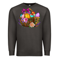 Smoke Easter Eggs Hamper Premium Sweatshirt - BundleAndBundleShop