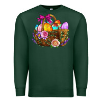 Sports Green Easter Eggs Hamper Premium Sweatshirt - BundleAndBundleShop