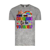 Cloud Rock courage to be yourself rainbow message Vintage Tee - LillyAllenDesigns