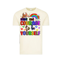 Vintage Arctic courage to be yourself rainbow message Vintage Tee - LillyAllenDesigns