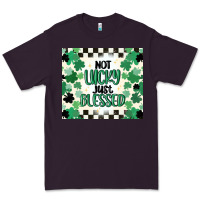 Plum not lucky just blessed Premium Tee - MaliasSmallBusiness