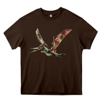 Chocolate Brown Pteranodon Heavy Core Tee - LillyAllenDesigns
