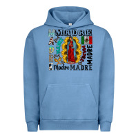 Pigment Pebble Blue madre Urban Hoodie - CowhideDigitalArt