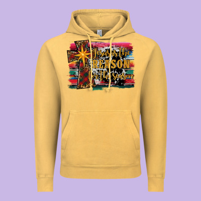 Jesus İs The Reason For The Season Christmas Vintage Hoodie Designed By Ranaportraitstore