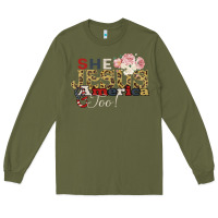 Army Green She Jesus America Too Long Sleeve Tee - Bettercallsaul