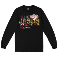 Black She Jesus America Too Long Sleeve Tee - Bettercallsaul