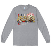 Heather Grey She Jesus America Too Long Sleeve Tee - Bettercallsaul