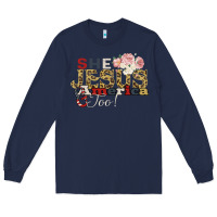 Navy She Jesus America Too Long Sleeve Tee - Bettercallsaul