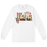 White She Jesus America Too Long Sleeve Tee - Bettercallsaul