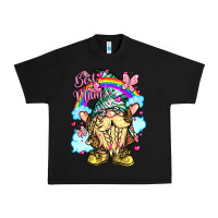 Black best mom gnome rainbow clouds butterfly glitter Urban Heavy Tee - LillyAllenDesigns