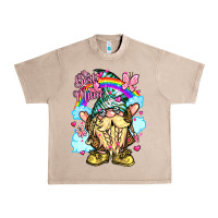 Best Mom Gnome Rainbow Clouds Butterfly Glitter Urban Heavy Tee | Teevron