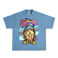 Pebble Blue best mom gnome rainbow clouds butterfly glitter Urban Heavy Tee - LillyAllenDesigns