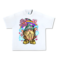 White best mom gnome rainbow clouds butterfly glitter Urban Heavy Tee - LillyAllenDesigns