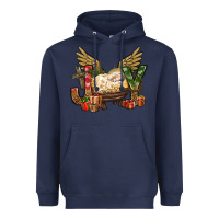 Navy joy christmas with baby jesus bbs Heavyweight Hoodie - BundleAndBundleShop