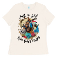 Just A Girl Who Loves Horses Haflinger Ladies Tee | Teevron