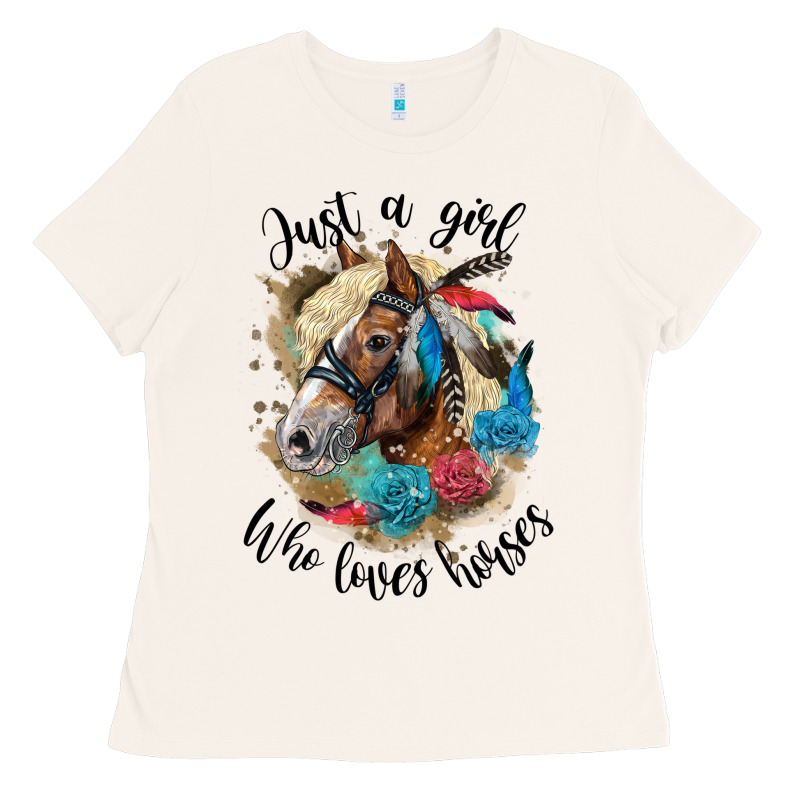 Just A Girl Who Loves Horses Haflinger Ladies Tee by LillyAllenDesigns | Teevron