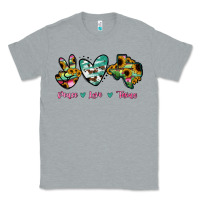 Heather Grey Peace Love Texas Classic Tee - RanaPortraitStore