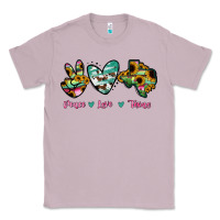 Lilac Peace Love Texas Classic Tee - RanaPortraitStore