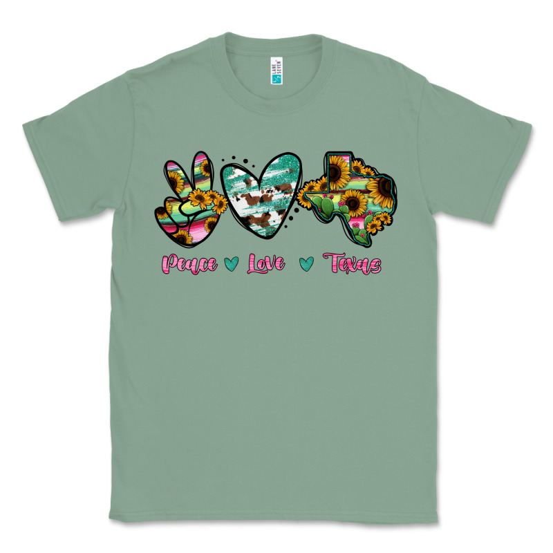 Peace Love Texas Classic Tee by RanaPortraitStore | Teevron