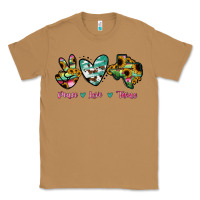Toasted Coconut Peace Love Texas Classic Tee - RanaPortraitStore