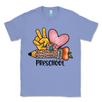 Colony Blue peace love preschool Classic Tee - JahusDesignShop