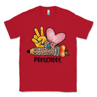 Red peace love preschool Classic Tee - JahusDesignShop