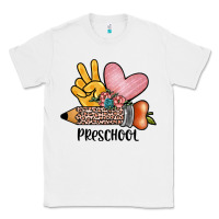 White peace love preschool Classic Tee - JahusDesignShop