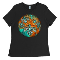 Black western pattern circle Ladies Tee - Jasminsmagicworld