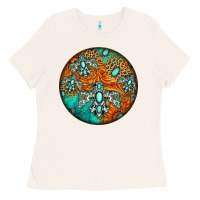 Bone western pattern circle Ladies Tee - Jasminsmagicworld
