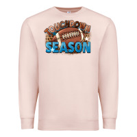 Pale Pink touchdown season Premium Sweatshirt - FaDigitalArtStudio