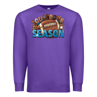 Purple touchdown season Premium Sweatshirt - FaDigitalArtStudio