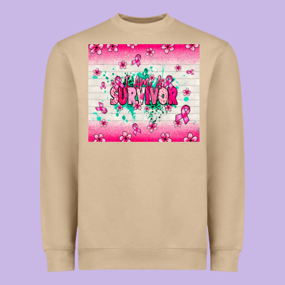 I Am A Survivor Heavyweight Sweatshirt Designed By Nancycooperartshop