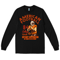 Black American Football Long Sleeve Tee - Bettercallsaul