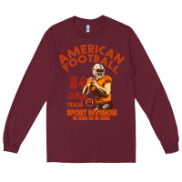 Burgundy American Football Long Sleeve Tee - Bettercallsaul