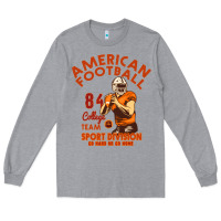 Heather Grey American Football Long Sleeve Tee - Bettercallsaul
