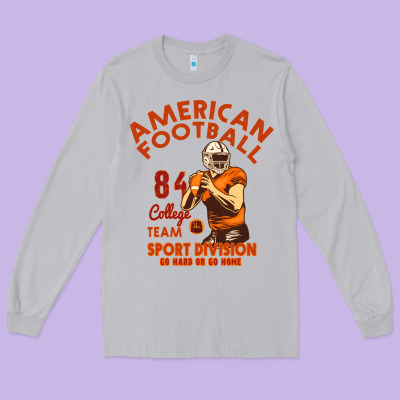 American Football Long Sleeve Tee Designed By Bettercallsaul