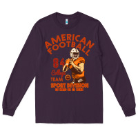 Plum American Football Long Sleeve Tee - Bettercallsaul