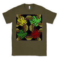 Army Green african and leaf seamless pattern Classic Tee - BundleAndBundleShop