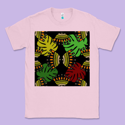 African And Leaf Seamless Pattern Classic Tee Designed By Bundleandbundleshop