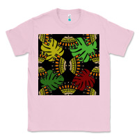 Bubblegum Pink african and leaf seamless pattern Classic Tee - BundleAndBundleShop