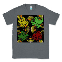 Charcoal Heather african and leaf seamless pattern Classic Tee - BundleAndBundleShop