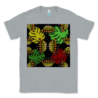 Heather Grey african and leaf seamless pattern Classic Tee - BundleAndBundleShop